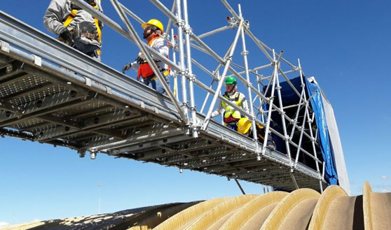 Arco techo planta refresquera